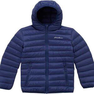 Eddie Bauer Boys' Jacket Navy - CirrusLite Weather Resistant Down Coat